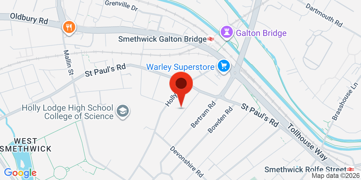 Map of Topsham Road, Smethwick, West Midlands, B67