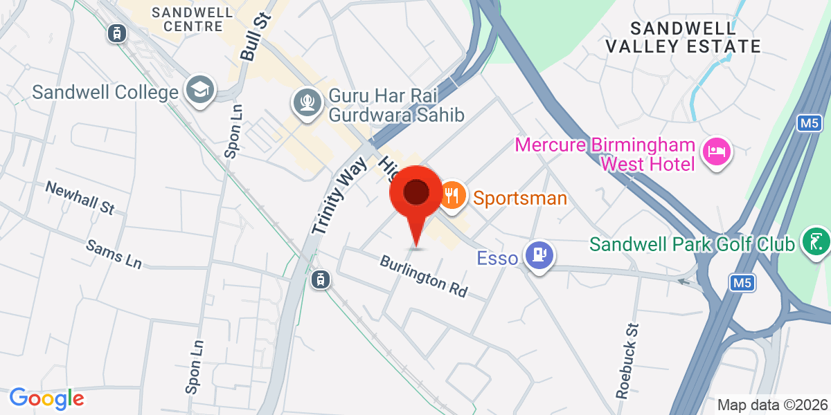 Map of Florence Road, West Bromwich, West Midlands, B70