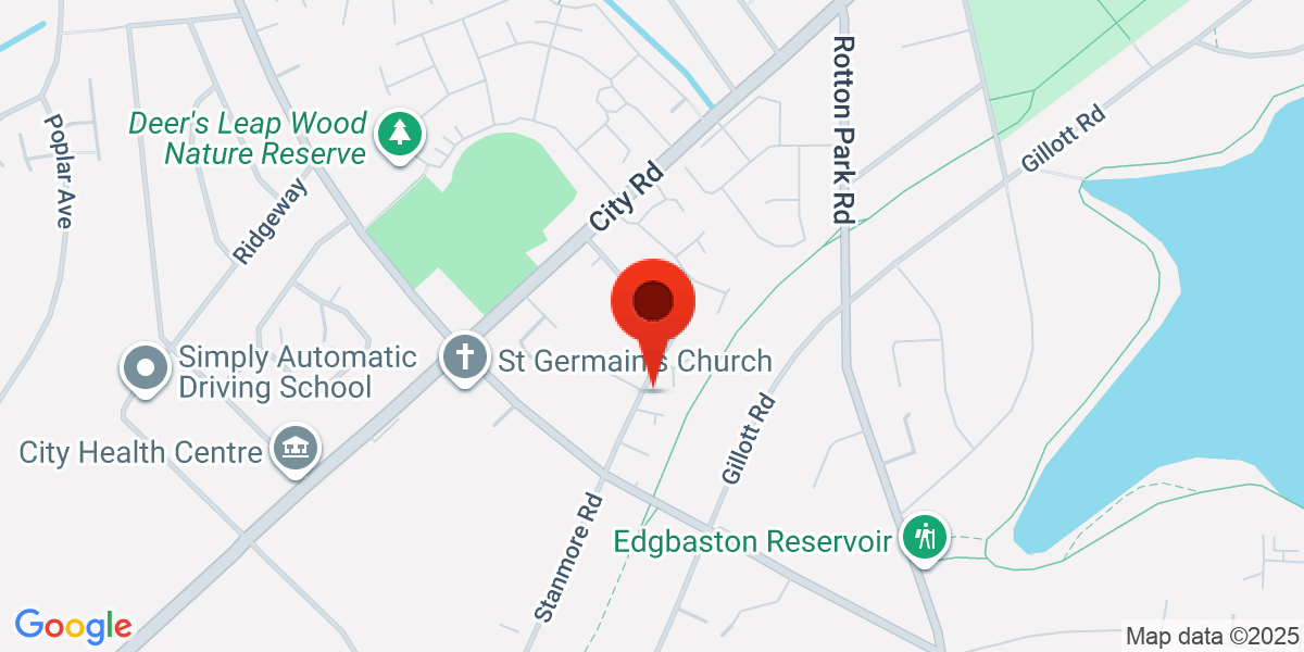 Map of Stanmore Road, Birmingham, West Midlands, B16