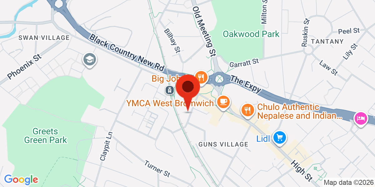 Map of Cordley Street, West Bromwich, West Midlands, B70
