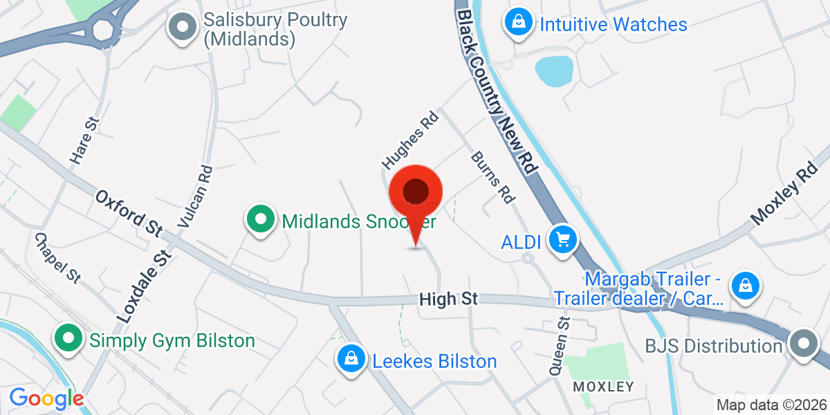 Map of Wilkinson Road, Wednesbury, West Midlands, WS10