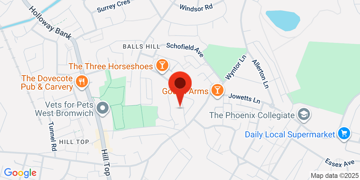 Map of Leacroft Grove, West Bromwich, West Midlands, B71