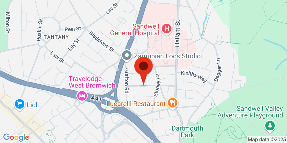 Map of Sheridan Street, West Bromwich, West Midlands, B71