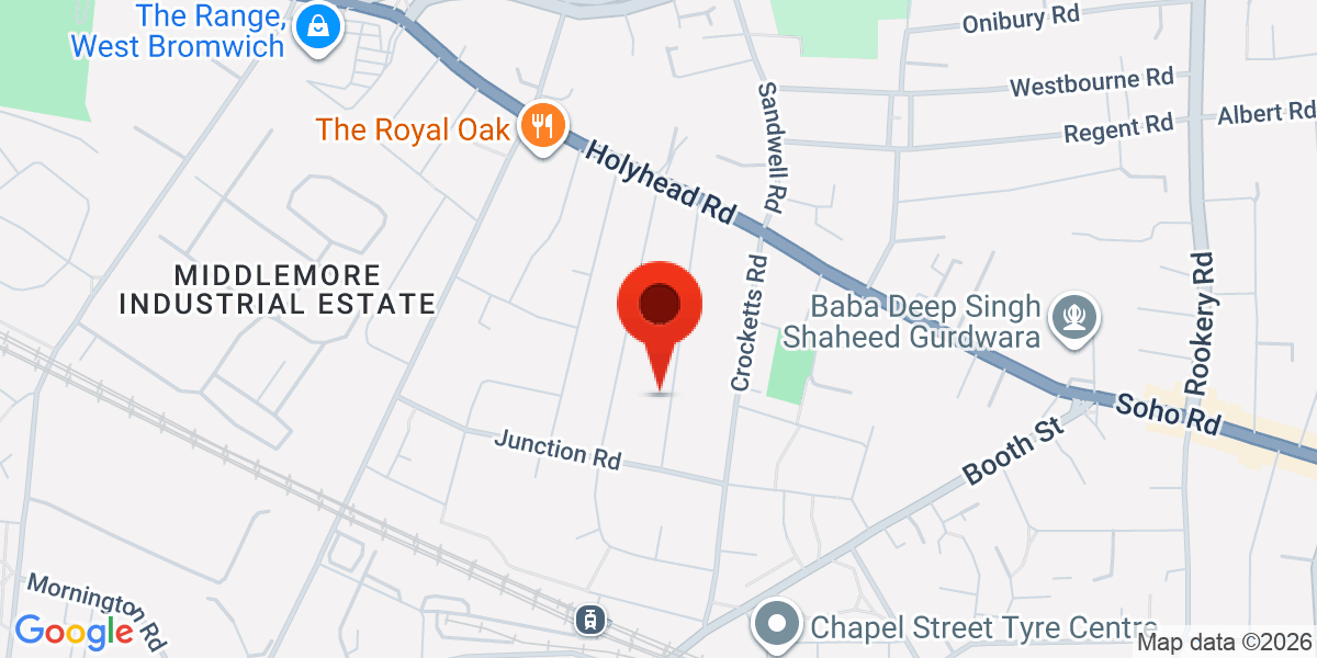 Map of Station Road Handsworth, Birmingham, West Midlands, B21