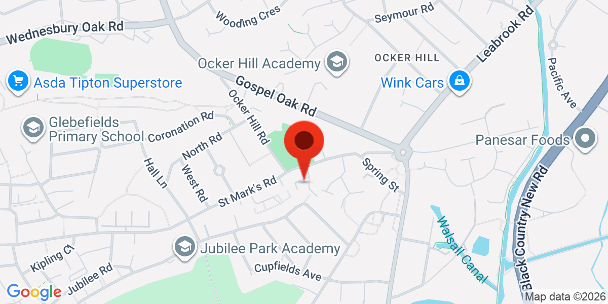 Map of Solari Close Ocker Hill, Tipton, West Midlands, DY4