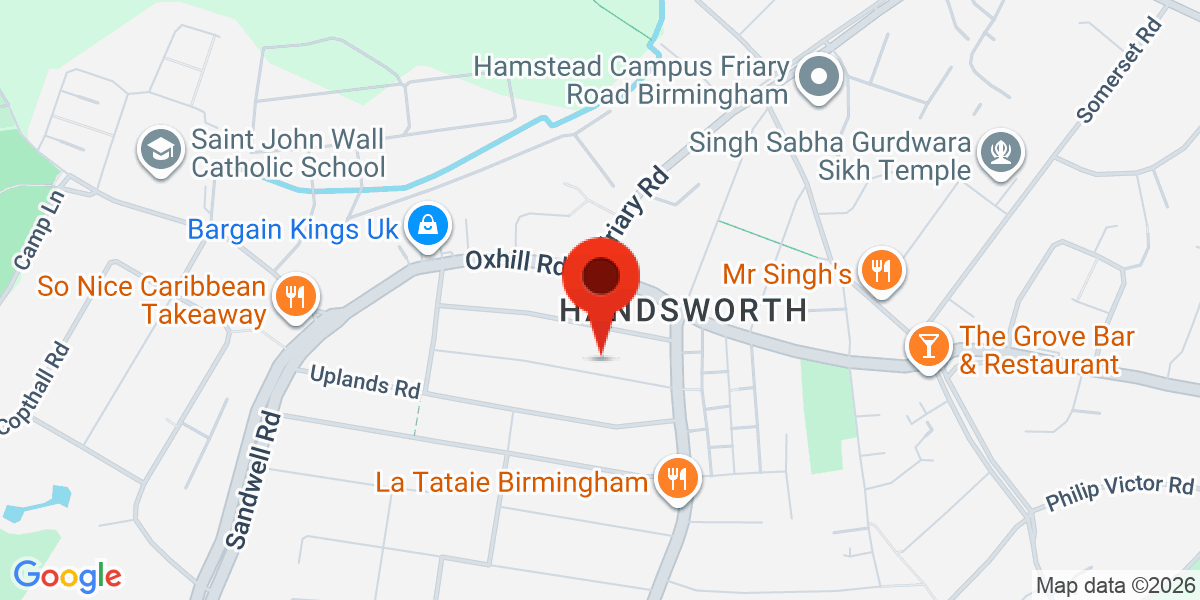 Map of Farnham Road, Birmingham, West Midlands, B21