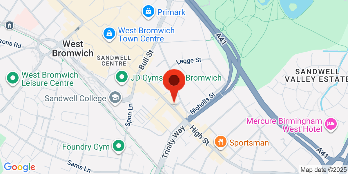 Map of High Street, West Bromwich, West Midlands, B70