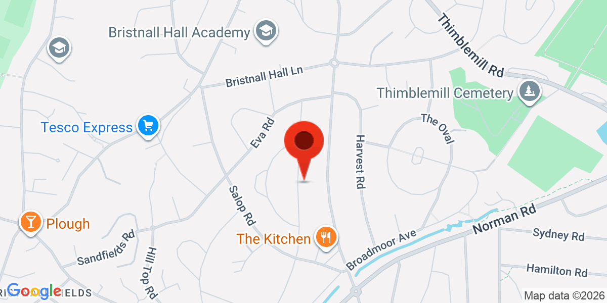 Map of Princess Road, Oldbury, West Midlands, B68