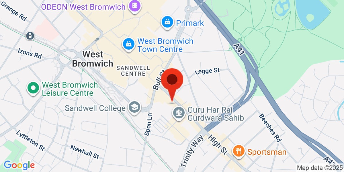 Map of 150 High Street, West Bromwich, West Midlands, B70