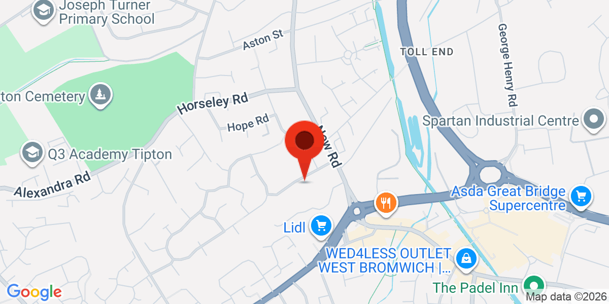Map of Bramah Way, Tipton, West Midlands, DY4