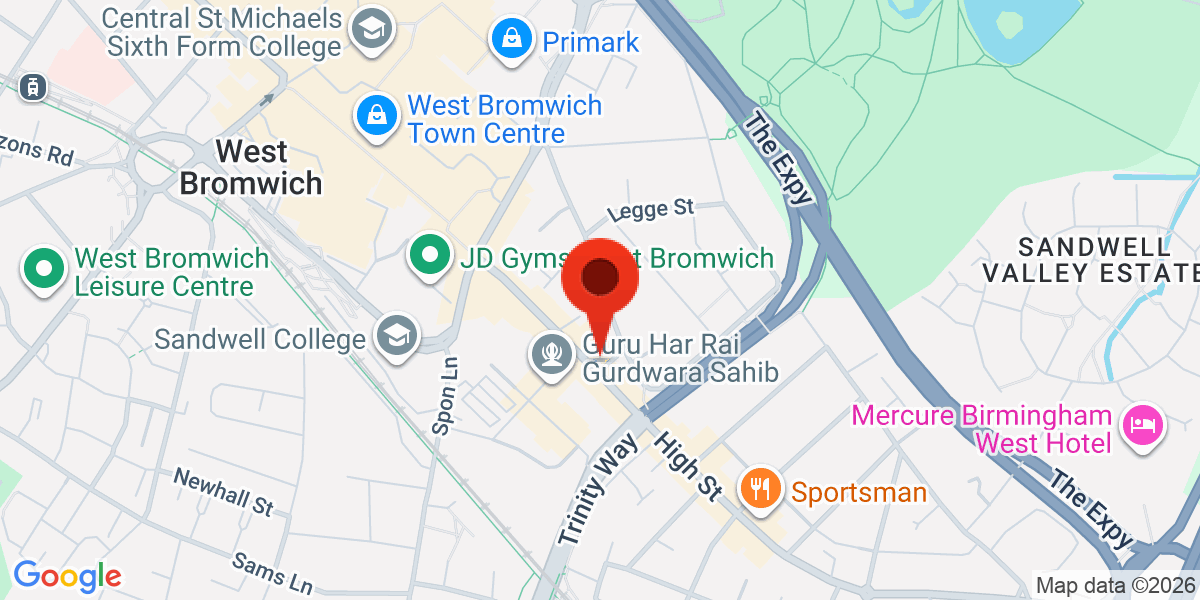 Map of High Street, West Bromwich, West Midlands, B70