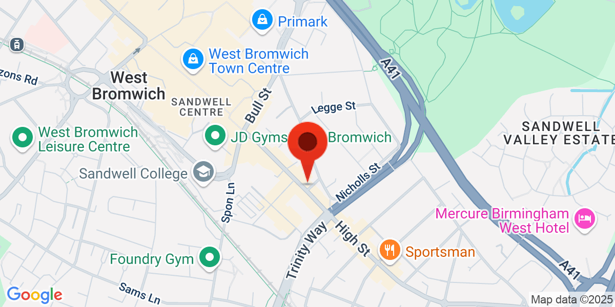 Map of High Street, West Bromwich, West Midlands, B70