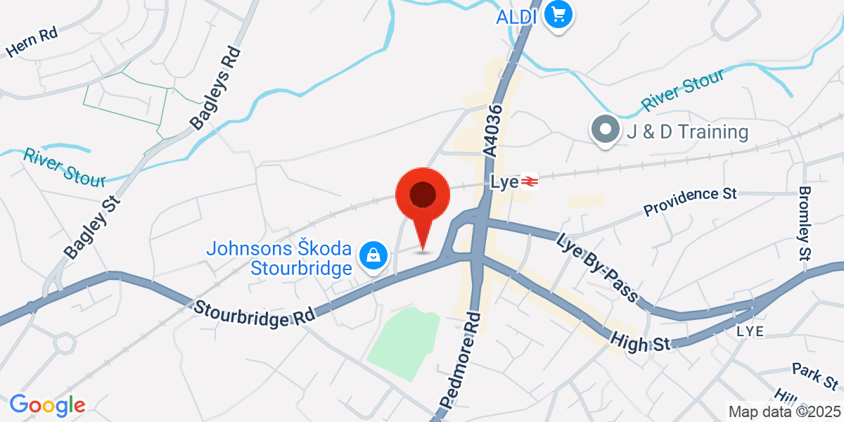 Map of Stourbridge Road, Stourbridge, West Midlands, DY9