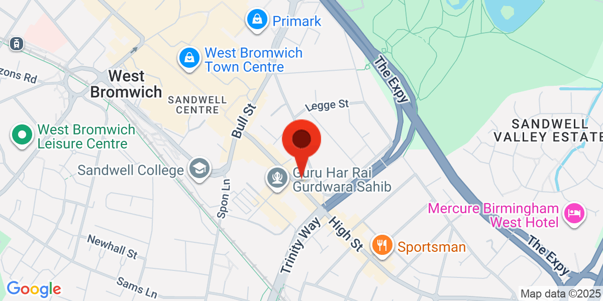Map of High Street, West Bromwich, West Midlands, B70