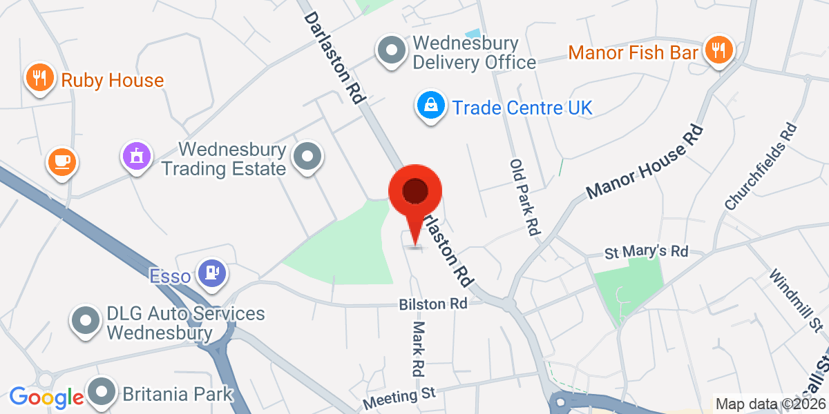 Map of Wednesbury, WS10