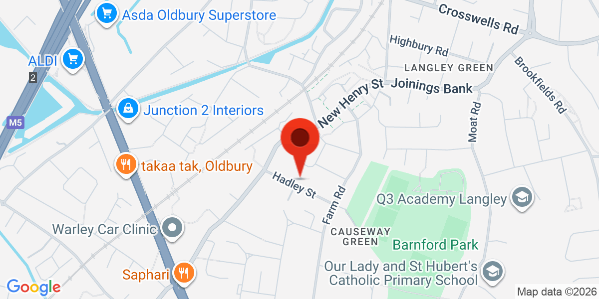 Map of Hadley Street, B68 8PU
