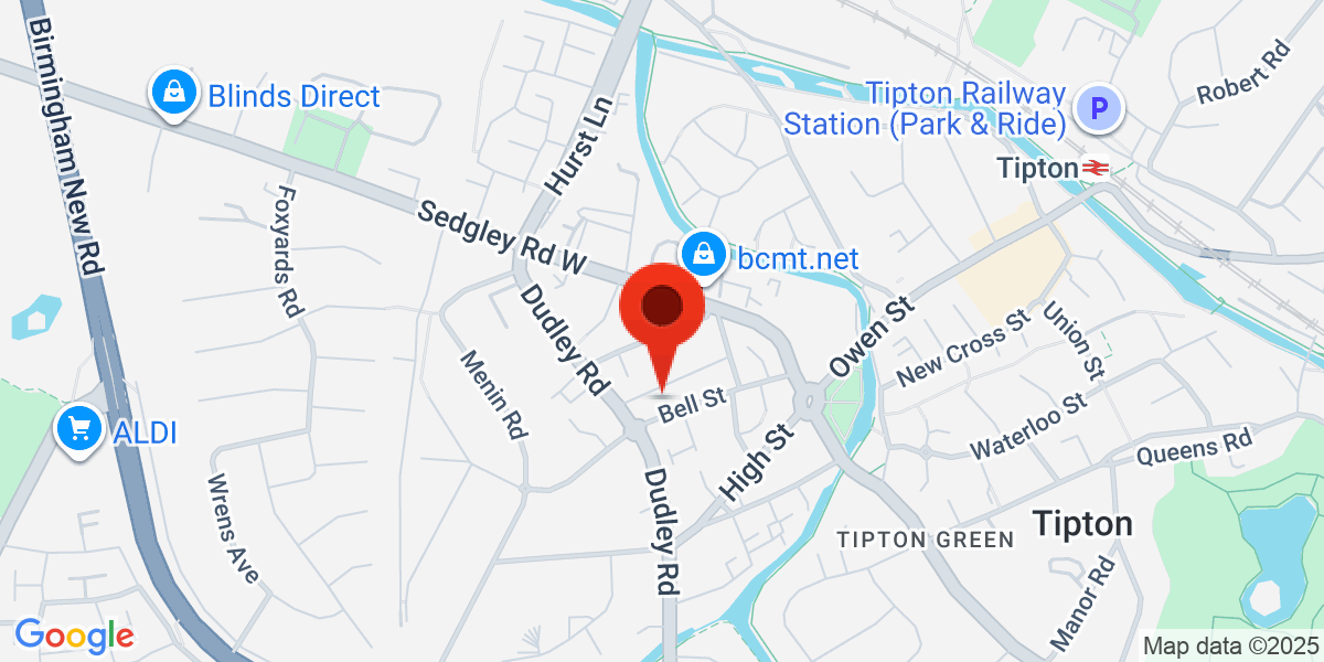 Map of Tipton, DY4