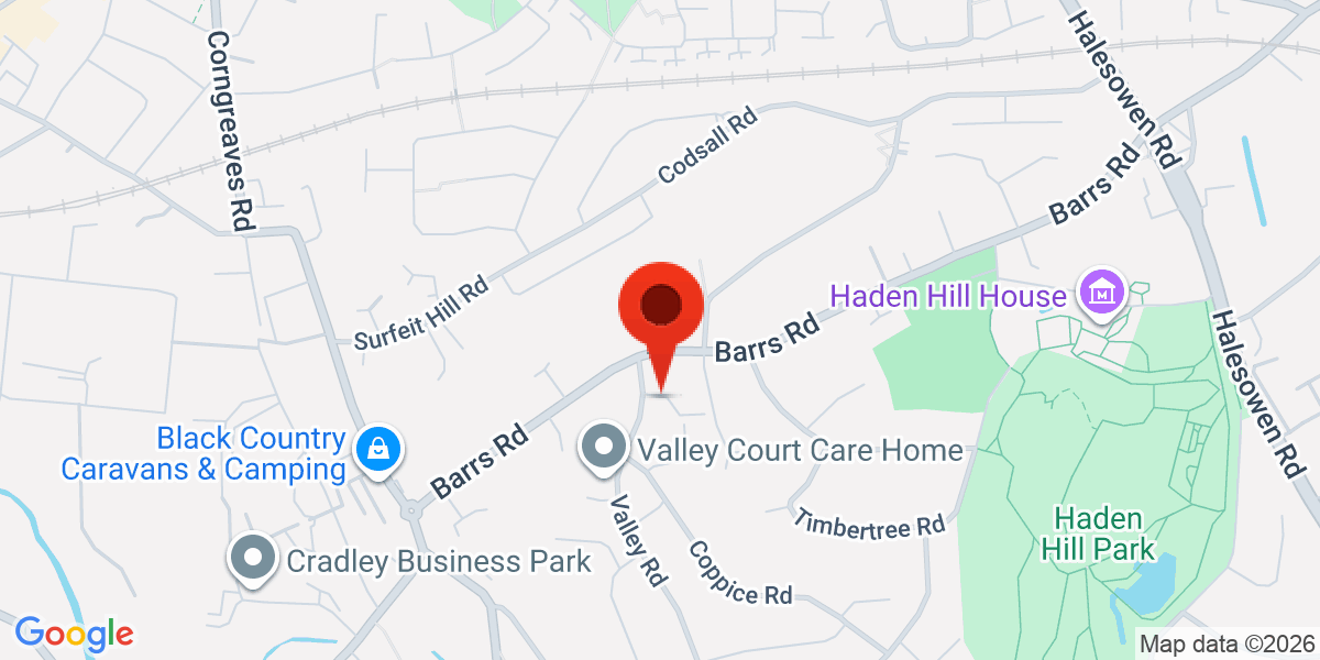 Map of Cradley Heath, B64