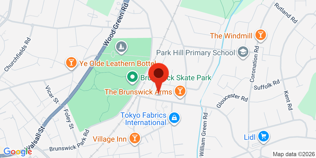 Map of WEDNESBURY, WS10