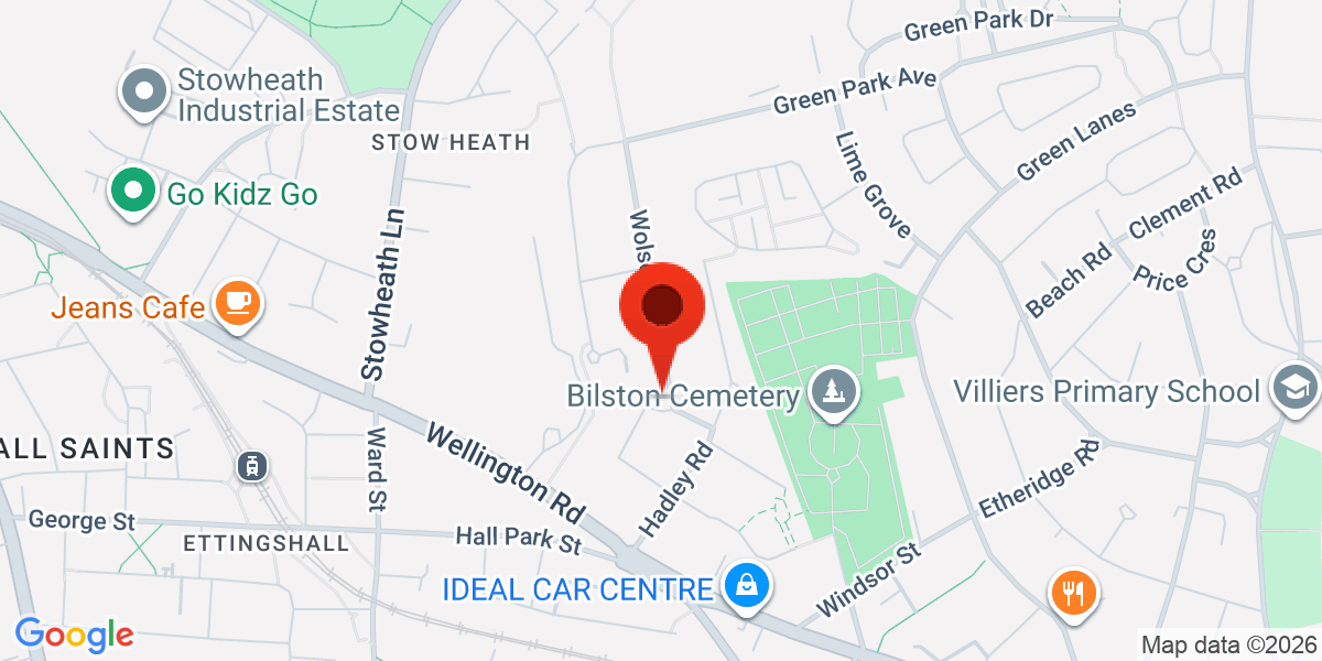 Map of Bilston , W