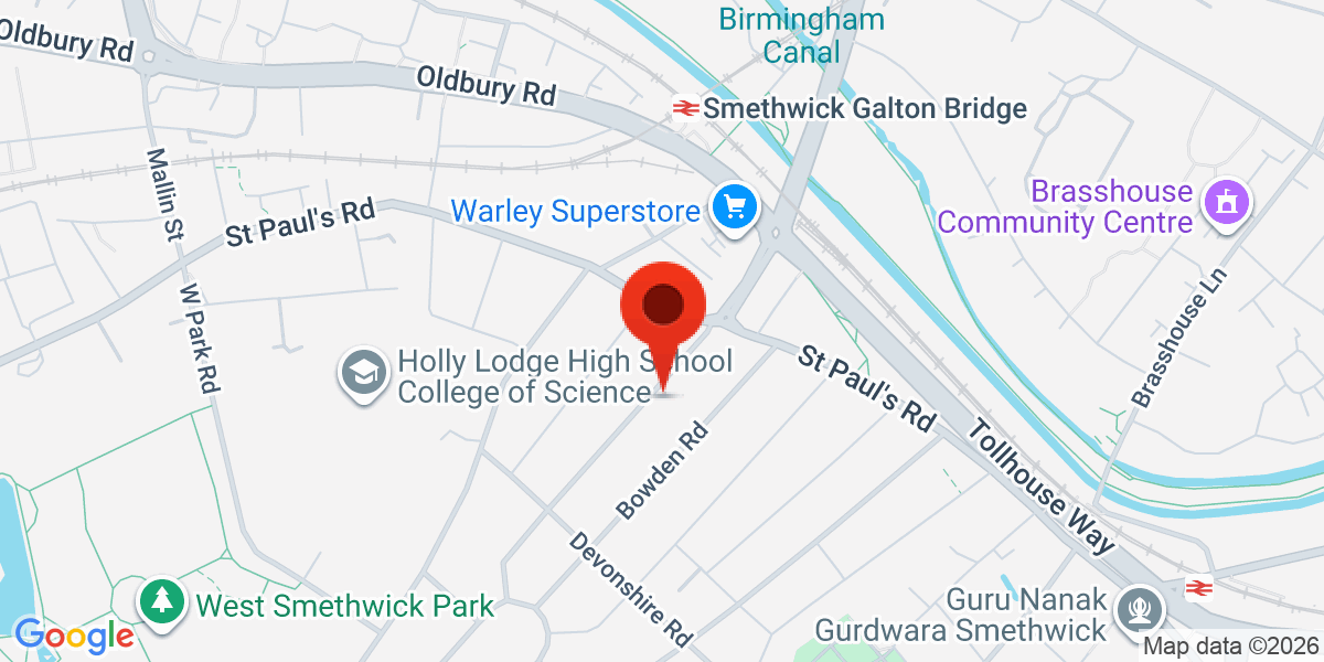 Map of Smethwick, B67