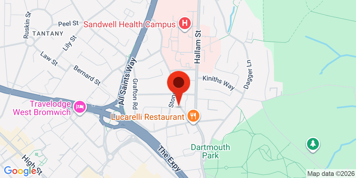 Map of West Bromwich, B71