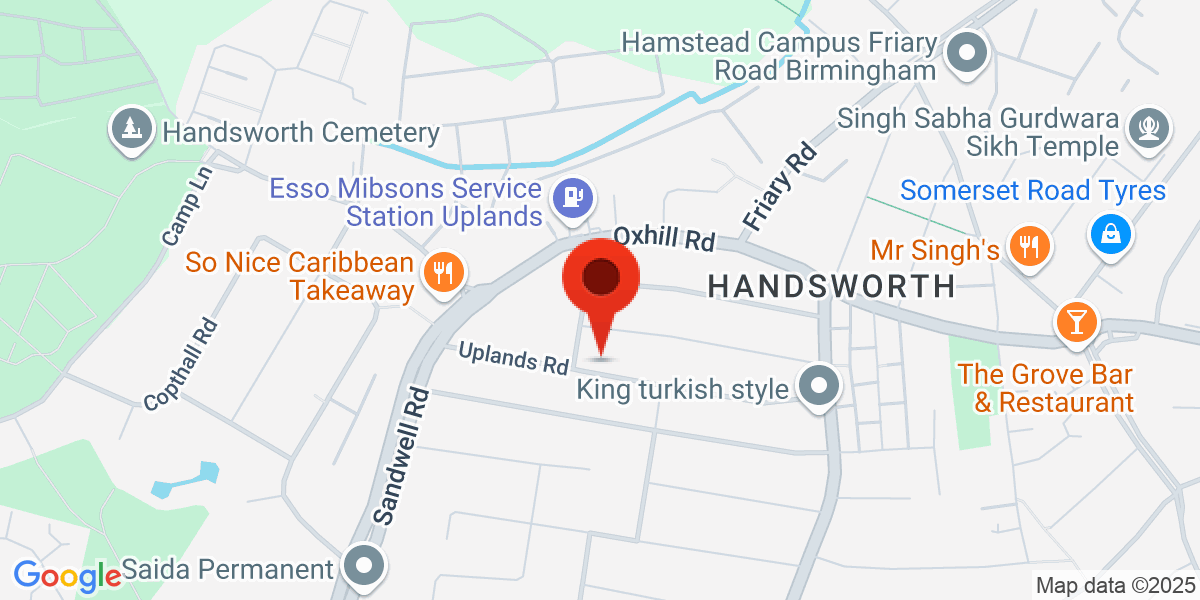 Map of Handsworth, B21 8BS
