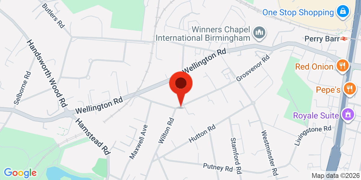 Map of Handsworth, B20 3NP