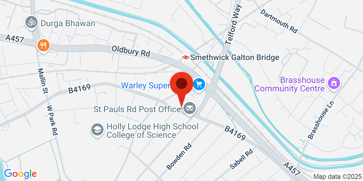 Map of 346 St. Pauls Road, B66
