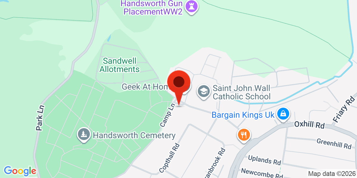 Map of Birmingham, B21