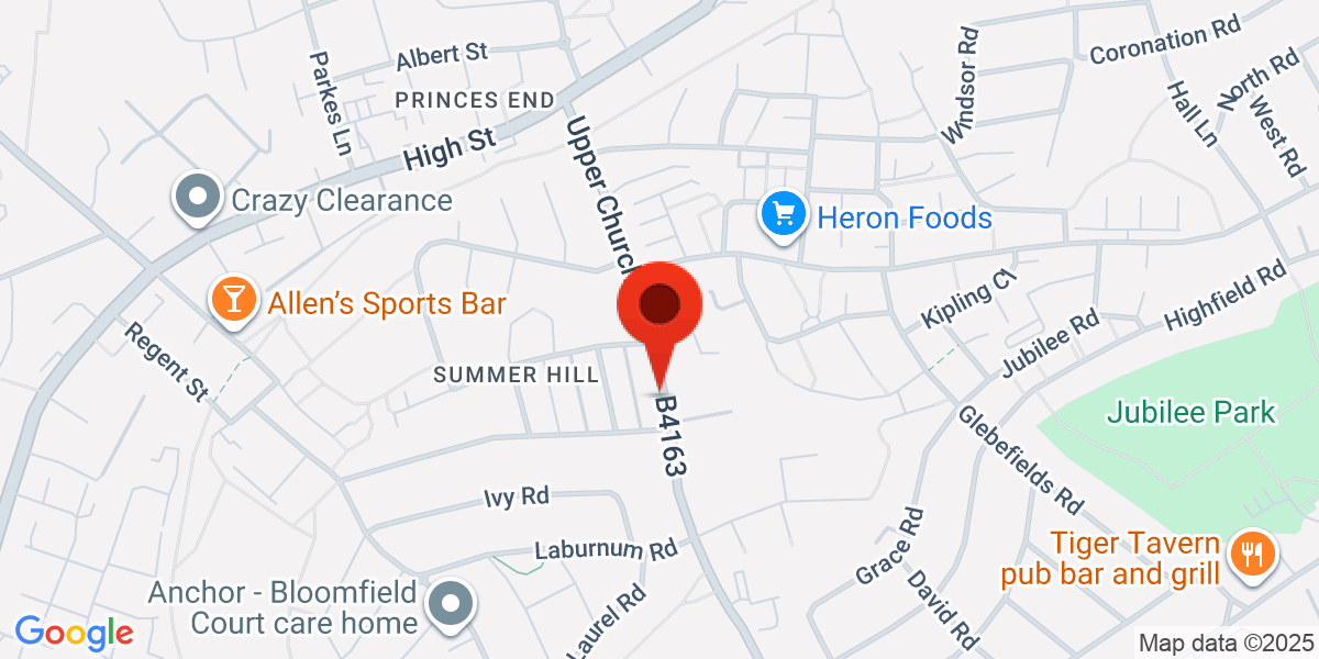 Map of Tipton, DY4