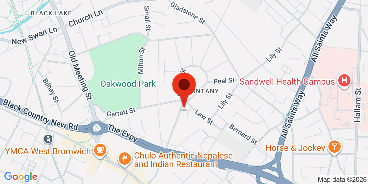 Map of WEST BROMWICH, B71