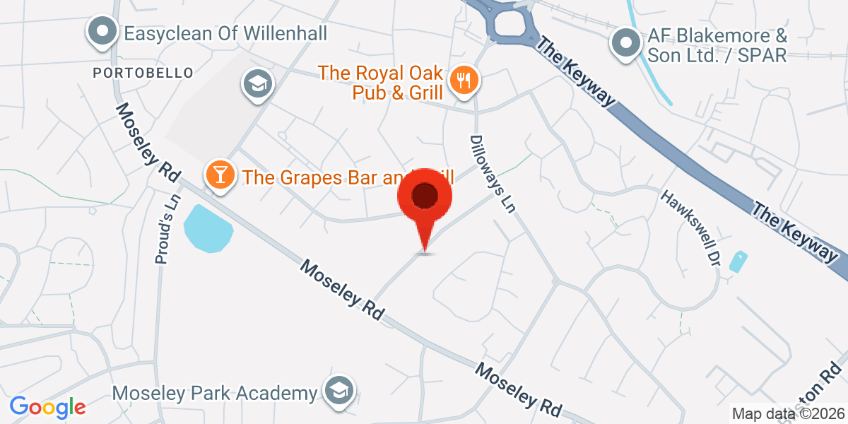 Map of Waite Road, WILLENHALL, WV13 3EZ