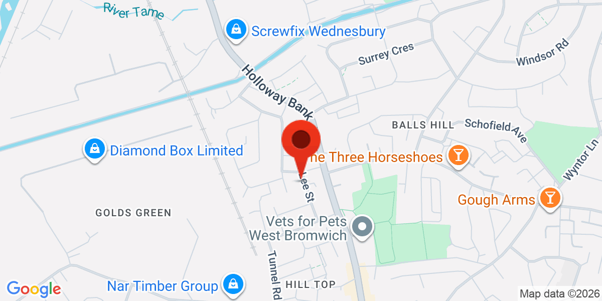 Map of West Bromwich, B70
