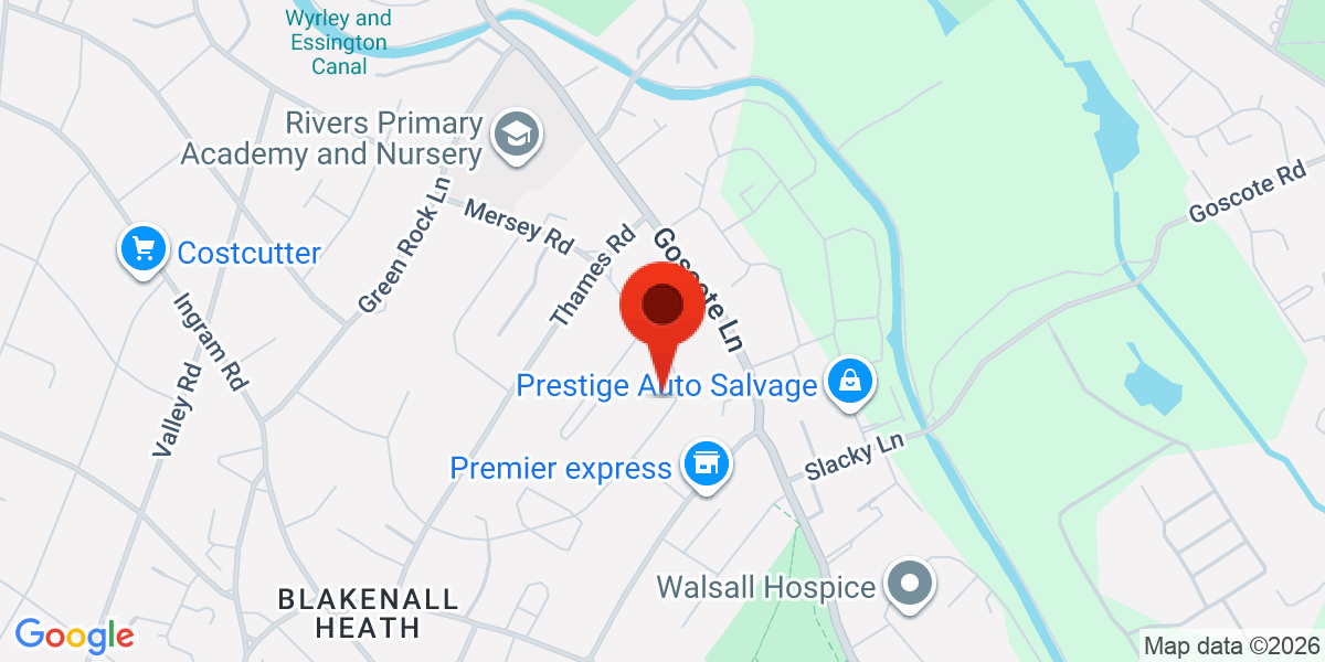 Map of Severn Road, WALSALL, WS3 1NS