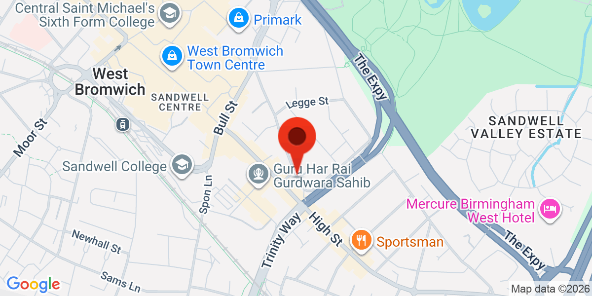 Map of High Street, WEST BROMWICH, B70 6NZ